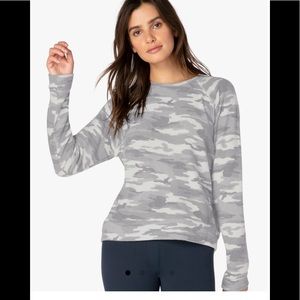 Beyond yoga extra soft camo pullover